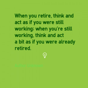 do have a retirement plan and it starts with a goal and an action plan ...