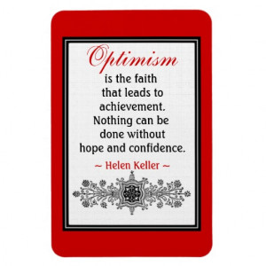 motivational_helen_keller_quote_magnet_optimism ...