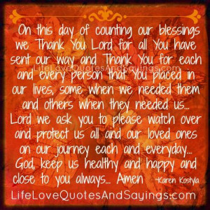 Thank You Lord Quotes