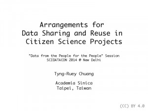 Description Arrangements for Data Sharing and Reuse in Citizen Science ...