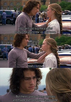 Heath Ledger Buys Julia Stiles a New Guitar At The End Of 10 Things I ...