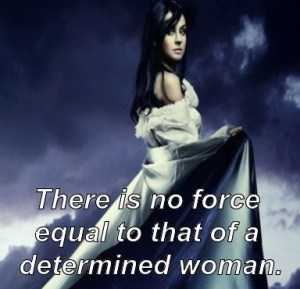 Determined woman