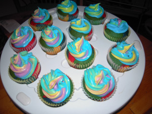 Rainbow cakes for national coming out day