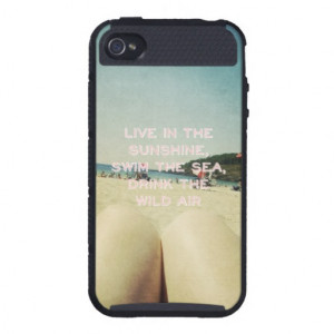 Inspirational Quotes Vintage Beach Photo Summer iPhone 4/4S Cases