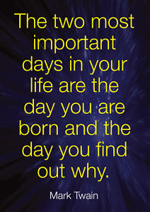 ... about motivation 40 - mark twain - famous quotes - A4 - A3 Poster