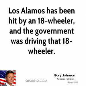 ... hit by an 18-wheeler, and the government was driving that 18-wheeler