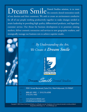 Dream Smile Dental Lab Brochure Design and Printing