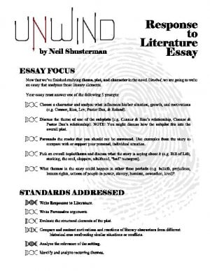 UNWIND Essay & Quotes Trackers
