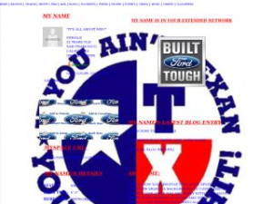 Texas Pride - Ford Tough MySpace Layout Preview