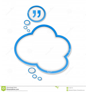 Stock Vector: Speech Bubble with Quote