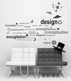 ... English Quote Vinyl Art decoration DIY Wall Stickers Free shipping