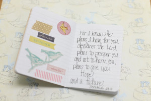 Mini scrapbook with bible verses for new little one....love this baby ...