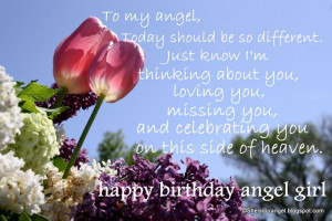 happy birthday in heaven quotes | first birthday in heaven birthday ...