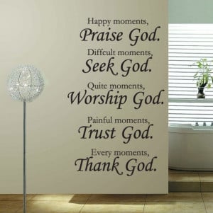 Praise god, worship god...,Wall Art home Decals,Vinyl Art Wall Quote ...