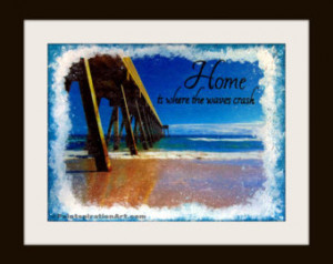 House Quotes - Beach Print Ocean Art Coastal Art Print - Home Quote ...