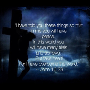 Bible verse of the day John 16:33