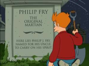 Fry Finds His Nephew Honoring Their Bond Even In Death On Futurama