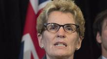 Ontario Premier Kathleen Wynne speaks in Toronto on Monday October 20 ...