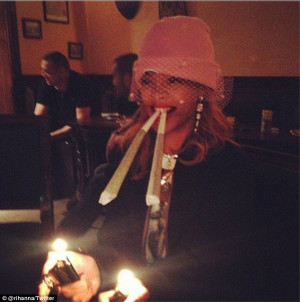 Rihanna Smokes Marijuana During Personal Photo Shoot And Uploaded The ...