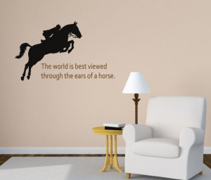 Horse decalHorse quoteHorse stickerVinyl wall by aluckyhorseshoe, $24 ...