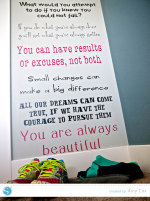 Motivation Wall|Amy Cox for Silhouette