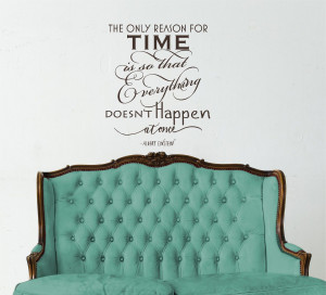 Time happen once Einstein Vinyl Decor Wall Lettering Words Quotes ...