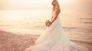 Full View and Download Beautiful Wedding Dress Wallpaper with ...