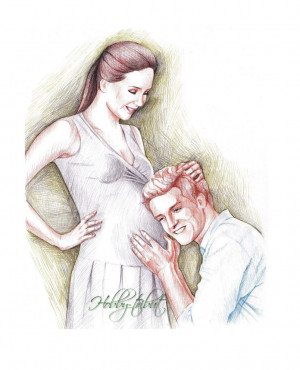 Hunger Games: Pregnancy (Katniss and Peeta) by Hobby-tribut
