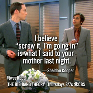 Sheldon Cooper smack