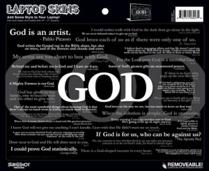 God Quotes - Christian Laptop Skin