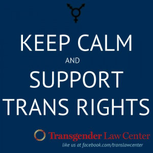 Keep Calm Support Transgender RIghts