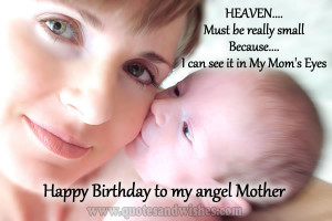 hbd angel mother Happy Birthday wishes to my angel mother