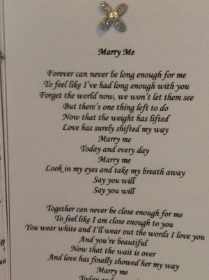 Marry Me Quotes Lyrics to 