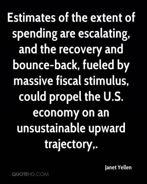 Estimates of the extent of spending are escalating, and the recovery ...