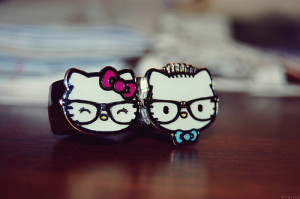 cute, glasses, hello kitty, jewelry, kittens, pretty;hk, ring, rings