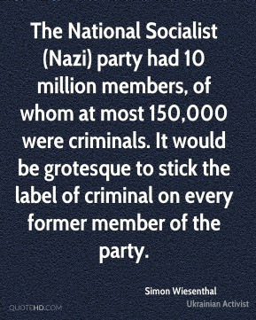 The National Socialist (Nazi) party had 10 million members, of whom at ...