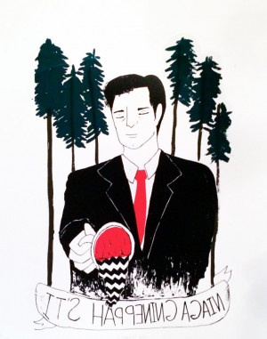 Twin Peaks - Special Agent Dale Cooper - Original Hand Pulled ...