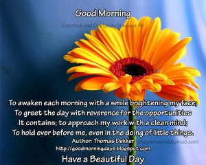Good Morning Thoughts for 01-06-2010
