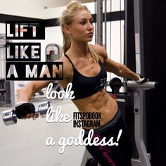 ... girl #blonde #weights #lift #workout #training #healthy #quote #