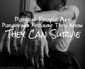Damage People Are Dangerous Because They Know They Can Survie.