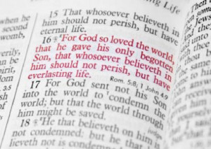 BIBLE VERSE – JOHN 3:16