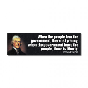 Anti Liberal Gifts > Anti Liberal Auto > Jefferson Quote Liberty Car ...