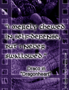 Fantasy movie quote Dragonheart
