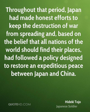 ... designed to restore an expeditious peace between Japan and China
