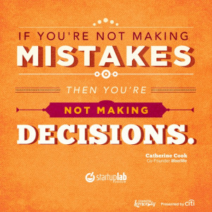 ... then you're not making decisions.