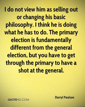 ... primary election is fundamentally different from the general election