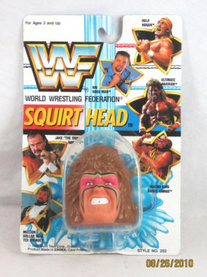 Details about 1990 WWF Ultimate Warrior Wrestling Squirt Head