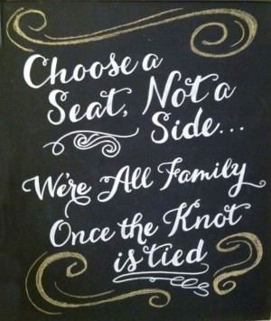 Hand Drawn Chalkboard // Wedding Sign // Choose a Seat