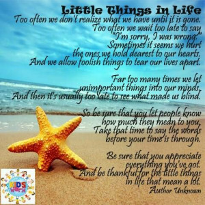 Little things in life