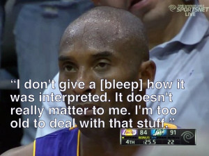 AFTER GAME #5: Kobe says he's too old to explain the death stare